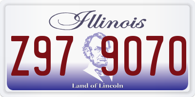 IL license plate Z979070