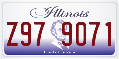 IL license plate Z979071