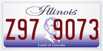 IL license plate Z979073