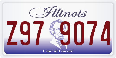 IL license plate Z979074