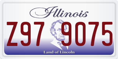 IL license plate Z979075