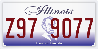 IL license plate Z979077