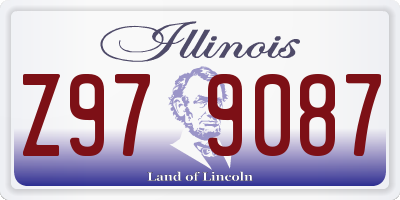 IL license plate Z979087