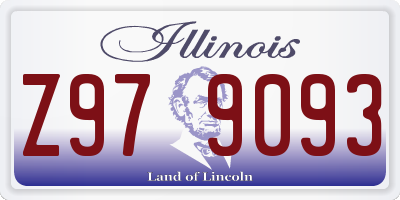 IL license plate Z979093