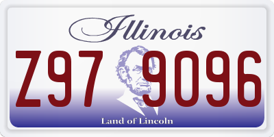 IL license plate Z979096