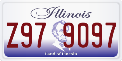 IL license plate Z979097