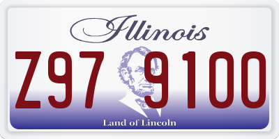 IL license plate Z979100