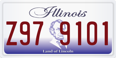 IL license plate Z979101