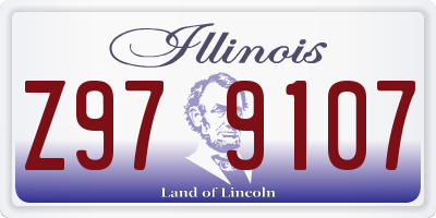 IL license plate Z979107