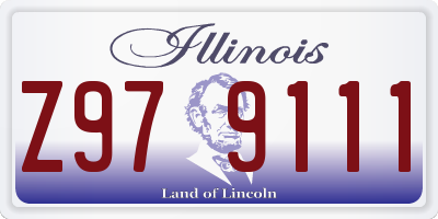 IL license plate Z979111