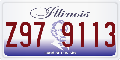 IL license plate Z979113