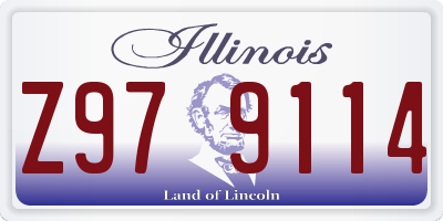 IL license plate Z979114