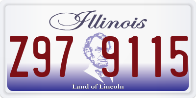IL license plate Z979115
