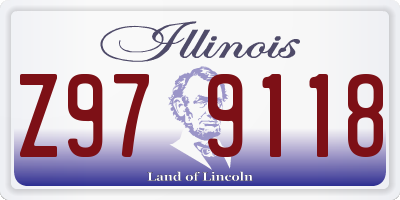 IL license plate Z979118