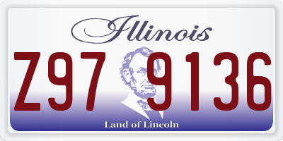 IL license plate Z979136