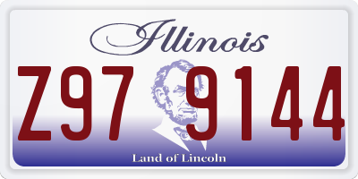 IL license plate Z979144