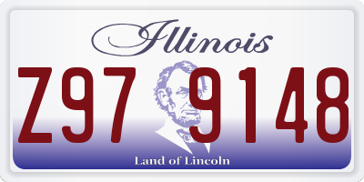 IL license plate Z979148