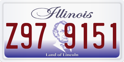 IL license plate Z979151
