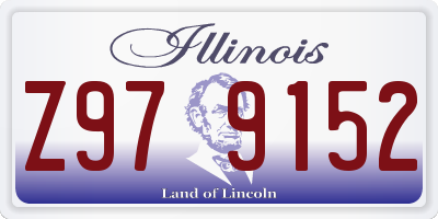 IL license plate Z979152
