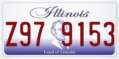 IL license plate Z979153