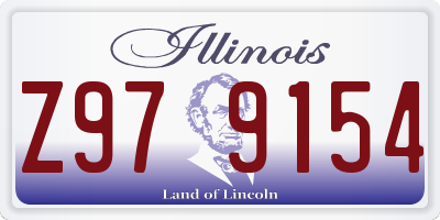 IL license plate Z979154