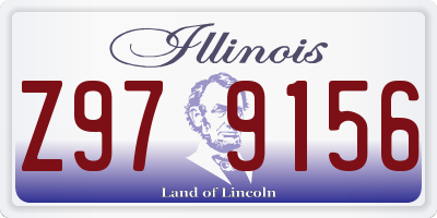 IL license plate Z979156