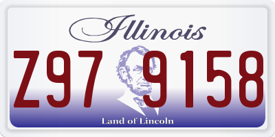 IL license plate Z979158