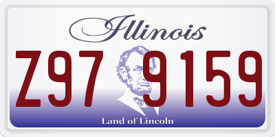 IL license plate Z979159