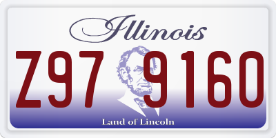 IL license plate Z979160
