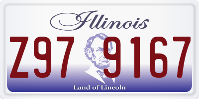 IL license plate Z979167