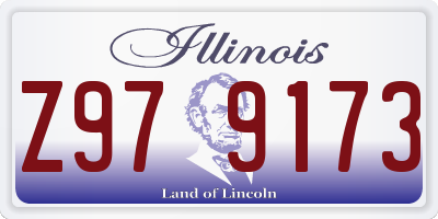 IL license plate Z979173