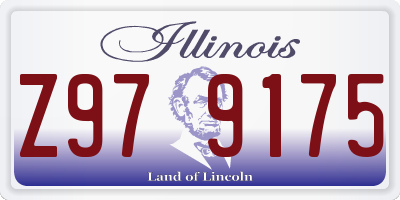 IL license plate Z979175
