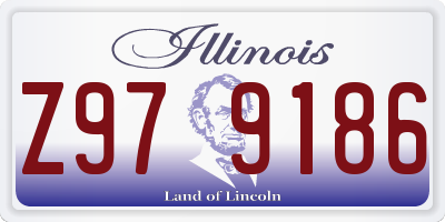 IL license plate Z979186