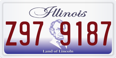 IL license plate Z979187