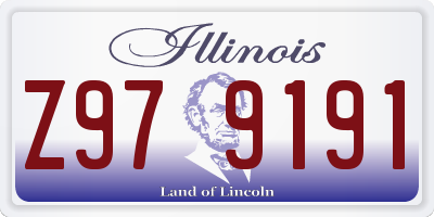 IL license plate Z979191