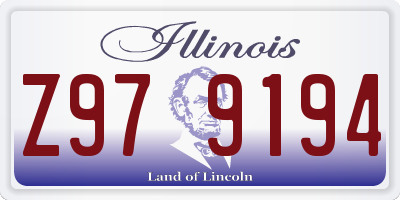 IL license plate Z979194