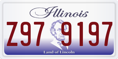 IL license plate Z979197
