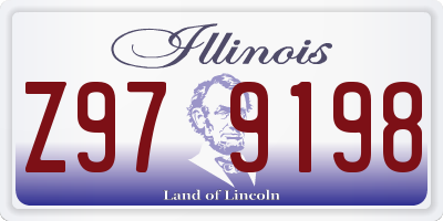 IL license plate Z979198