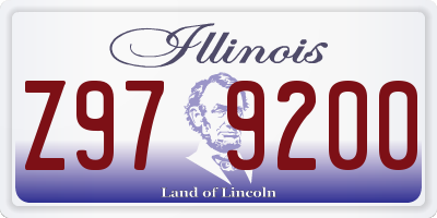 IL license plate Z979200