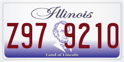 IL license plate Z979210