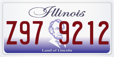 IL license plate Z979212