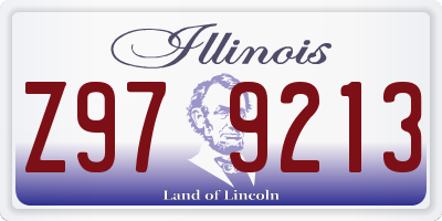IL license plate Z979213