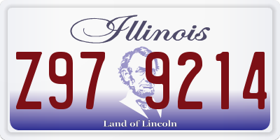 IL license plate Z979214