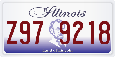 IL license plate Z979218