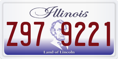 IL license plate Z979221