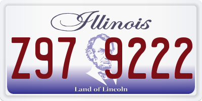 IL license plate Z979222