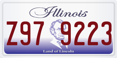 IL license plate Z979223