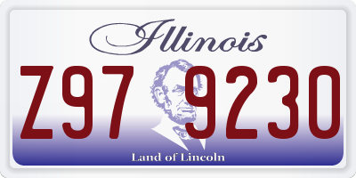 IL license plate Z979230