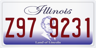 IL license plate Z979231