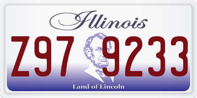 IL license plate Z979233